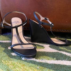 Michael Kors T Strap Wedge Heel